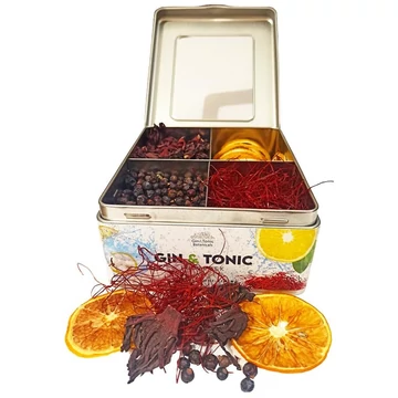 G&T Bot. fém doboz osztott hibiszkusz-boróka-chiliszál-citrom 165gr G&T Bot. fém doboz osztott hibiszkusz-boróka-chiliszál-citrom 165gr