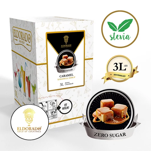 Bag in Box Karamell zero szirup 3 liter