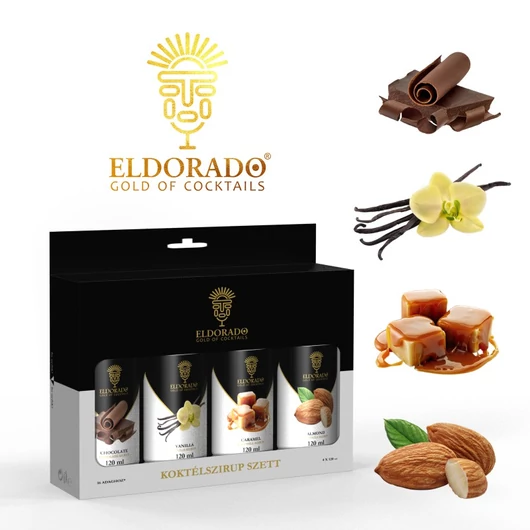 Eldorado Kávé szett 4x120 ml ( Csokoládé, Vanília, Karamell, Mandula)