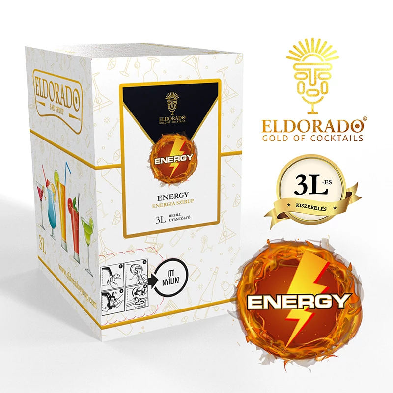 Bag in Box Energy szirup 3 liter